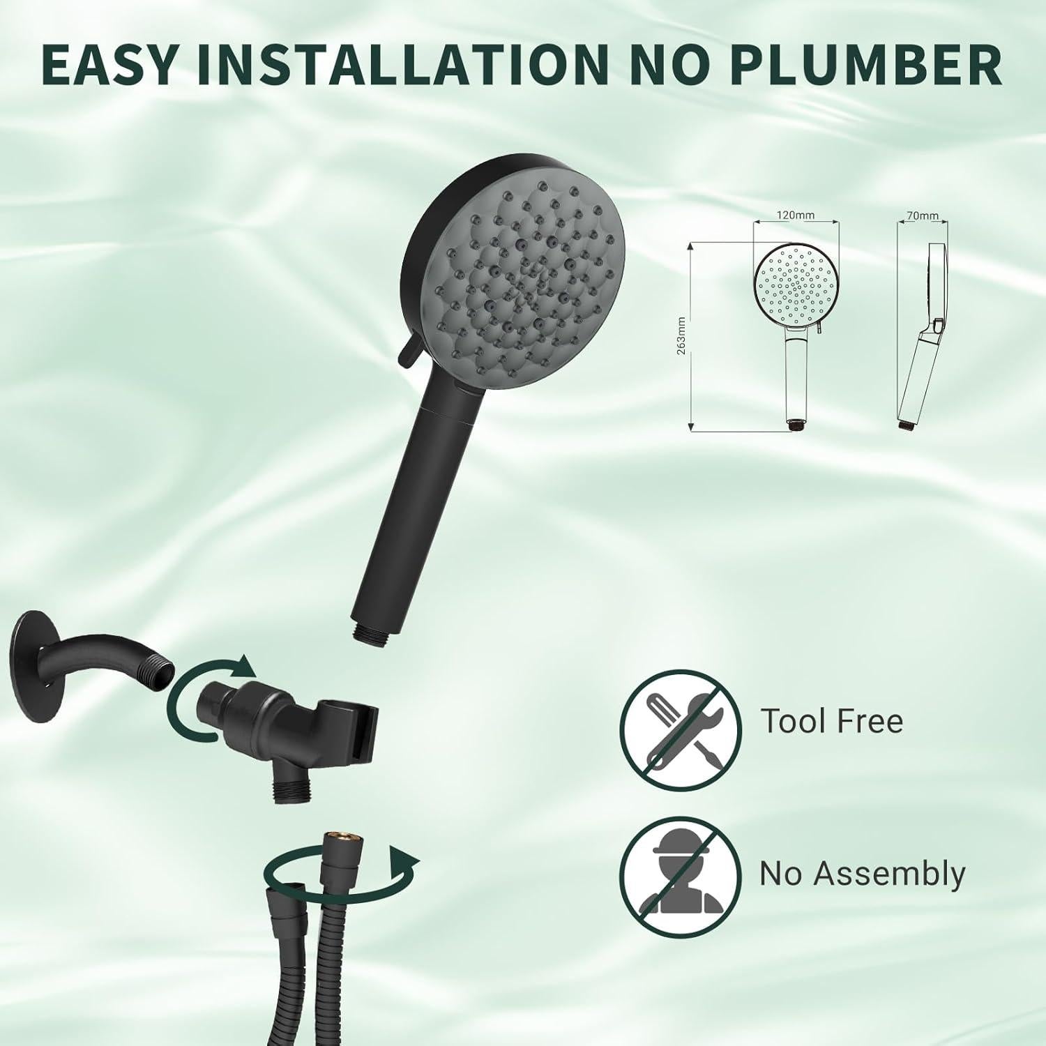 Cabezal de Ducha Filtrado UltrTxenova SH4, Alta Presión 6 Modos