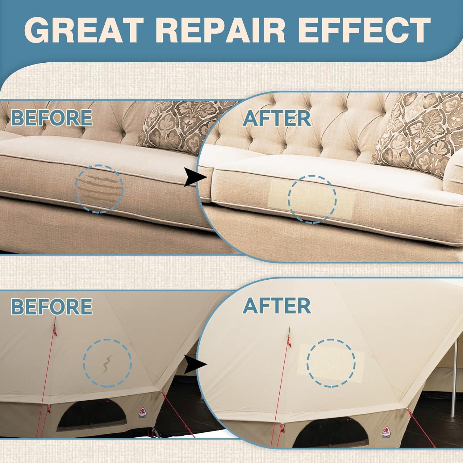 Cinta de Reparación de Lona Nexkayee 10x17 cm Beige