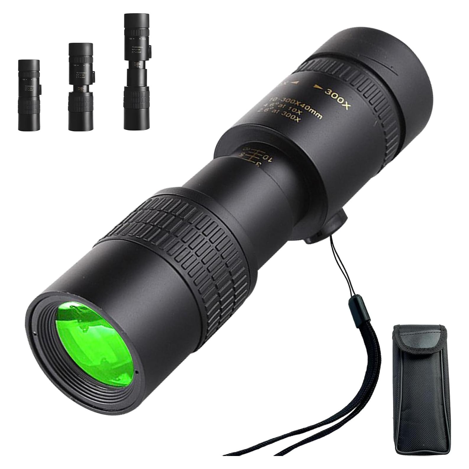 Monocular Telescopio Belmeri 10-300x40 BAK4 para Observación