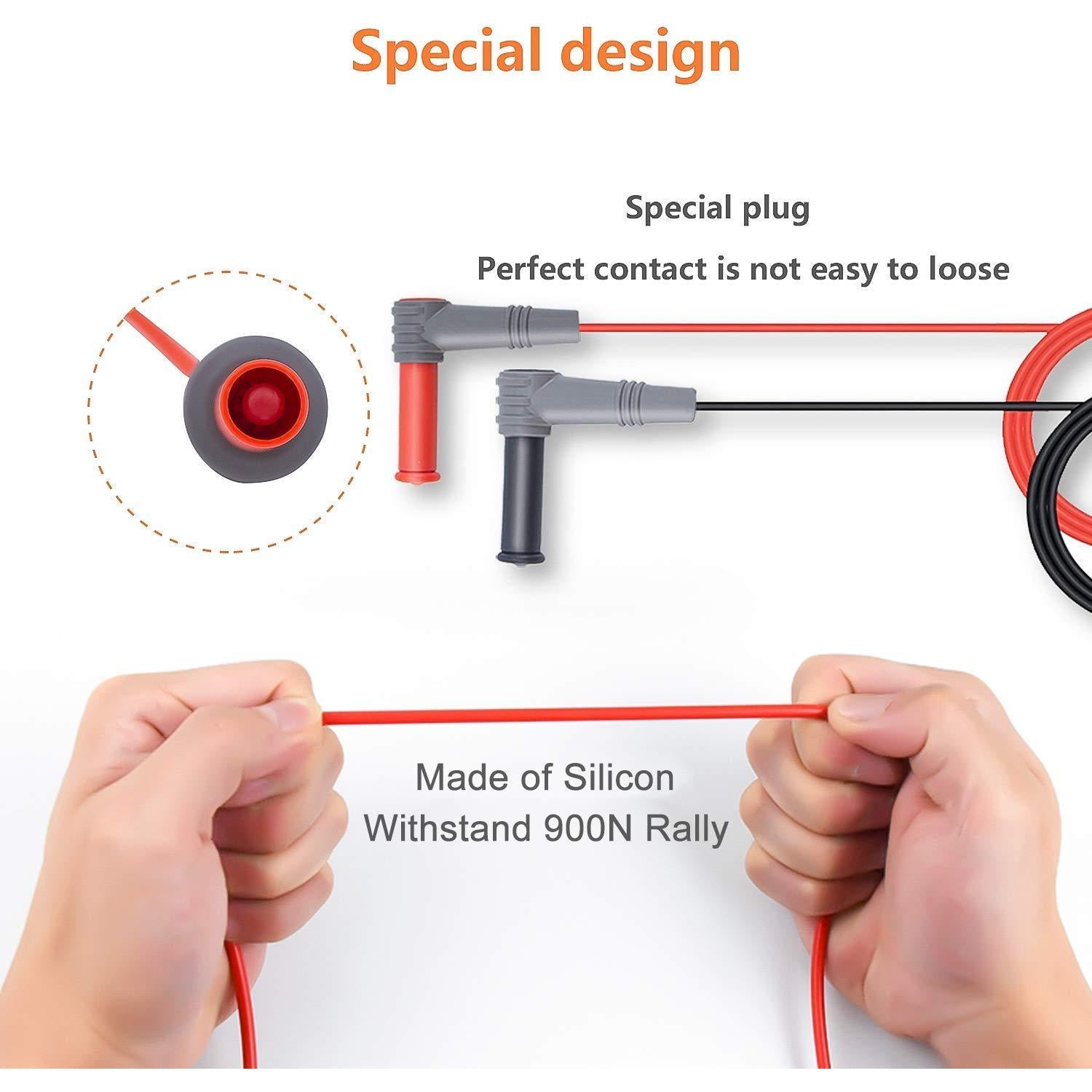Kit de Cables de Prueba Eléctrico KAIWEETS 9PCS CAT III 1000V