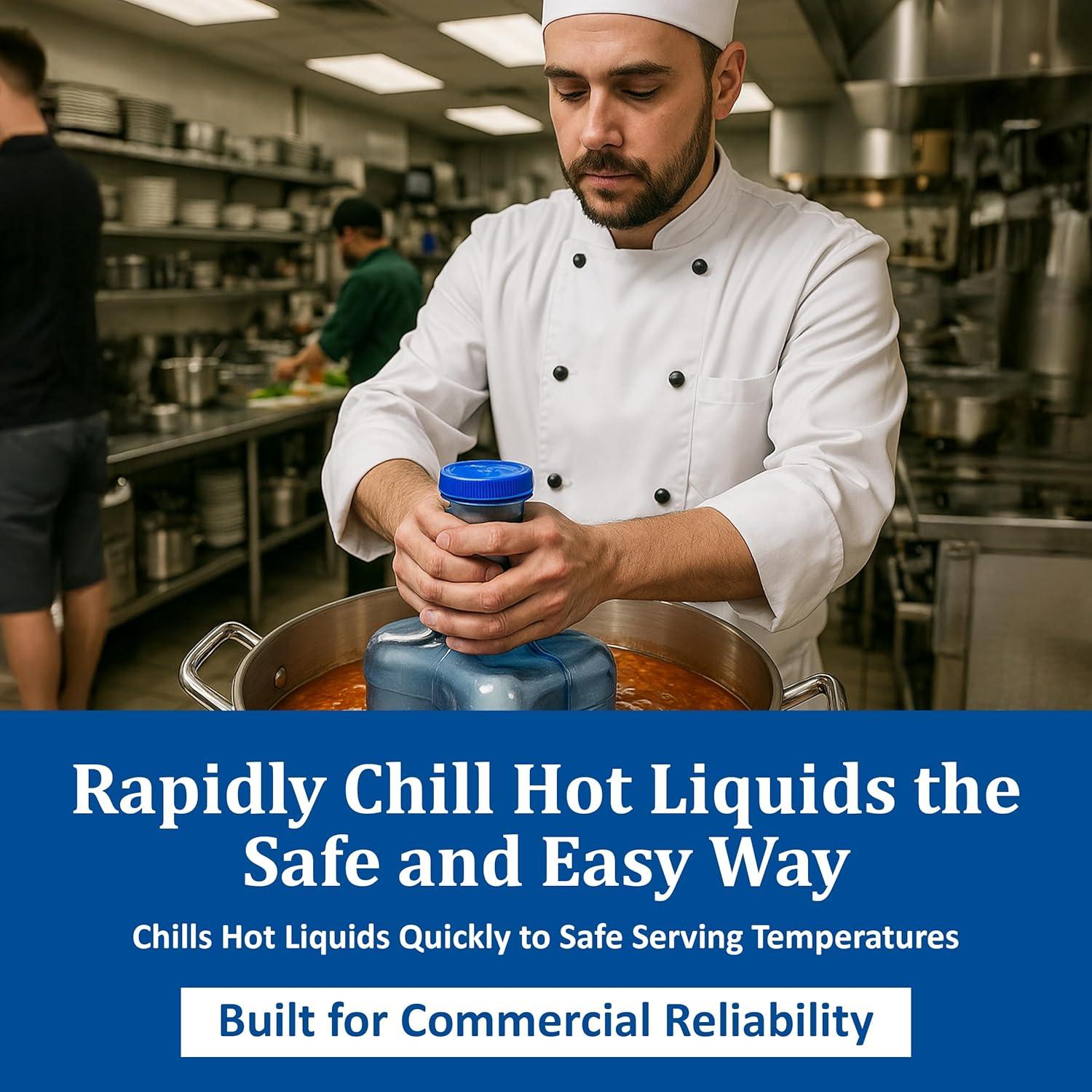 Utensilio de Enfriamiento San Jamar Rapi-Kool 1.89L Azul