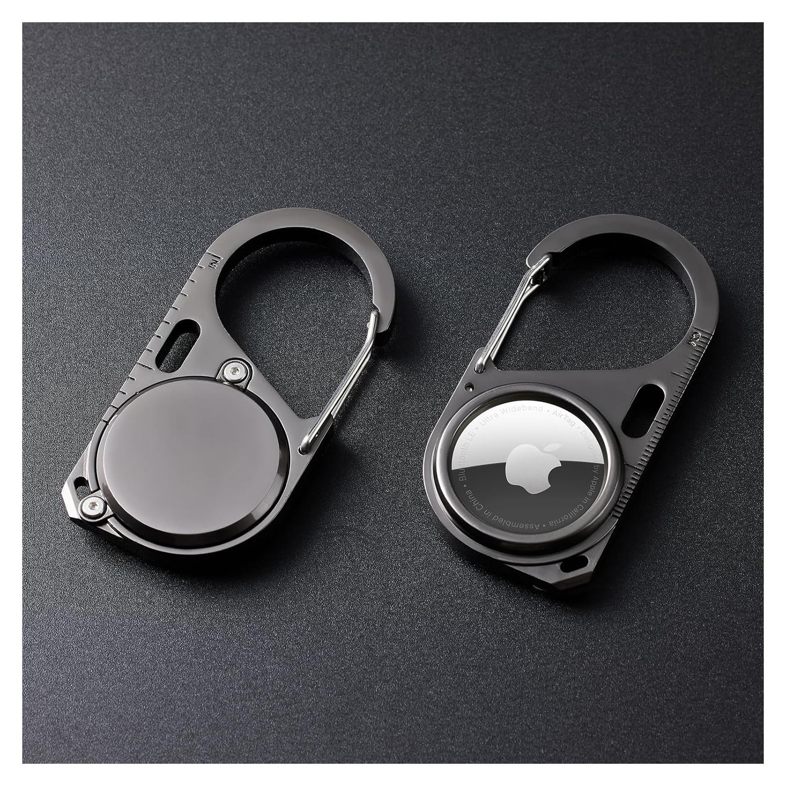 2 Fundas Protectores Metálicas para Apple AirTag - Hdcaravan