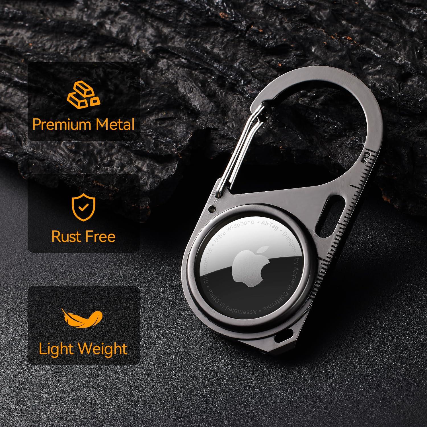 2 Fundas Protectores Metálicas para Apple AirTag - Hdcaravan