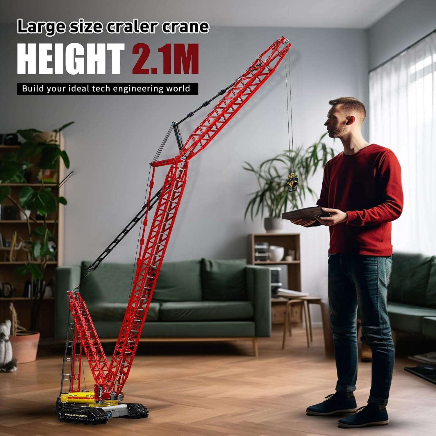 Grúa Crawler Mould King MK17015 con Control Remoto 4318 Piezas