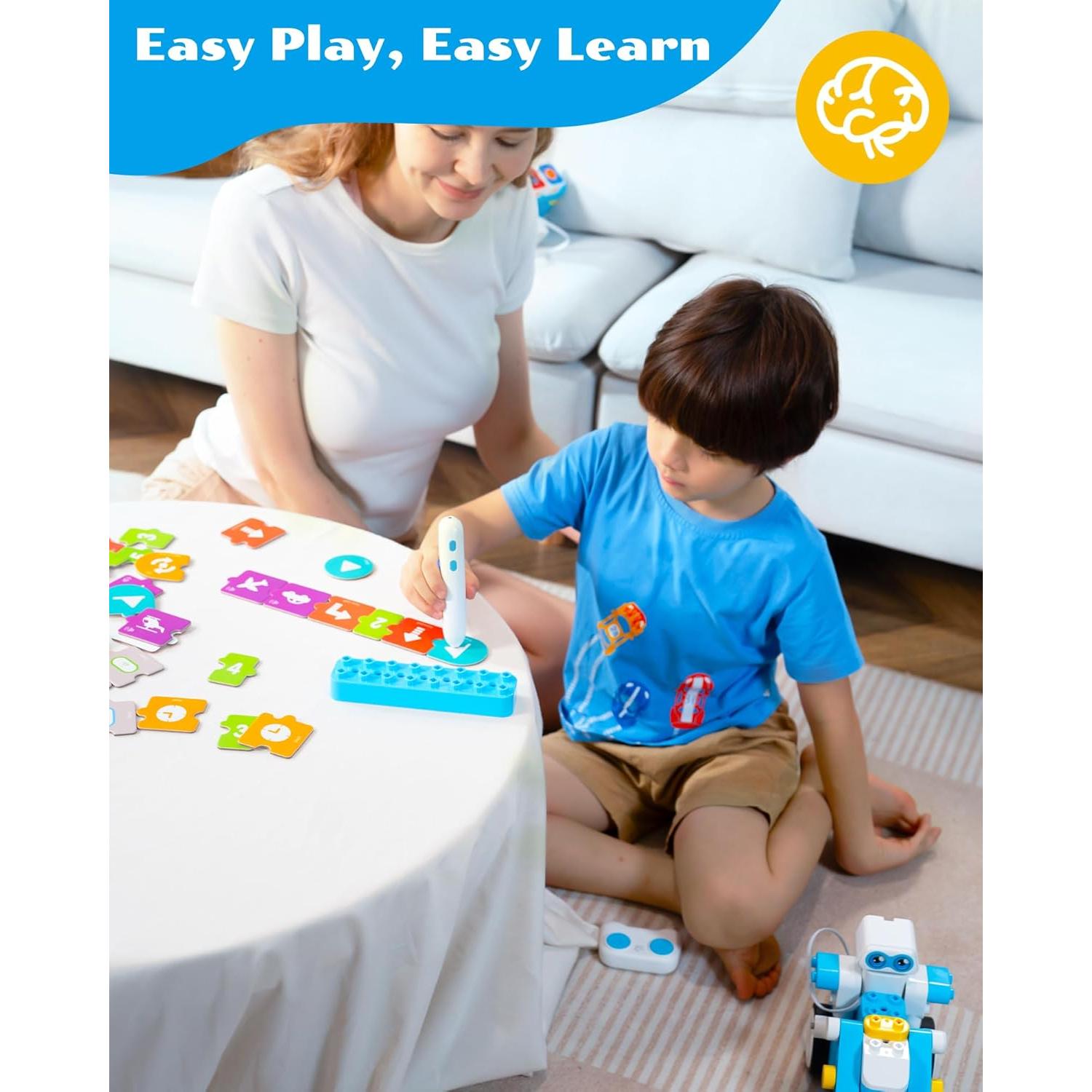 Kit de Robot de Codificación WhalesBot B3 Pro 24-en-1 para Niños