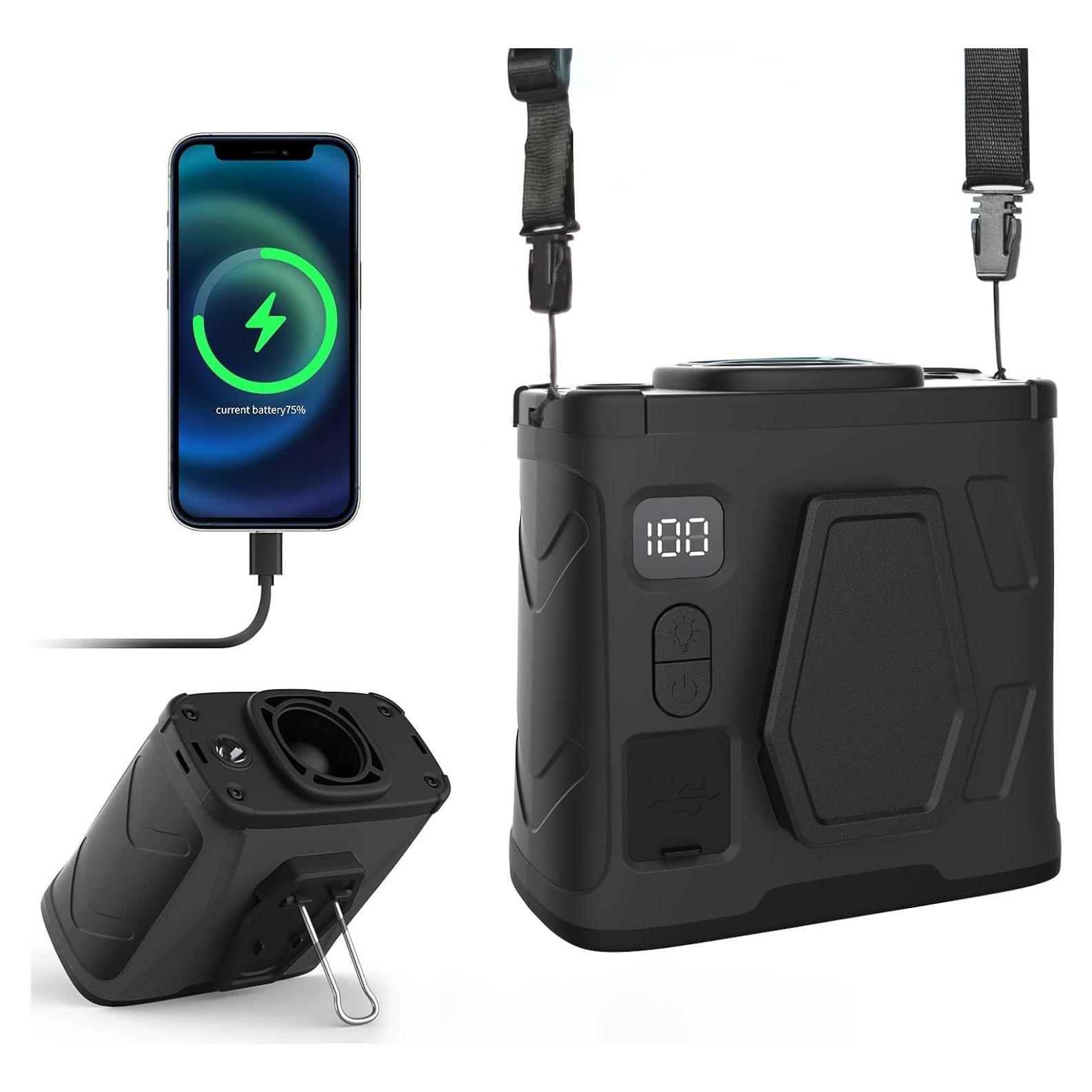 Ventilador Portátil Beefull DFS 10000mAh 16000RPM 40H