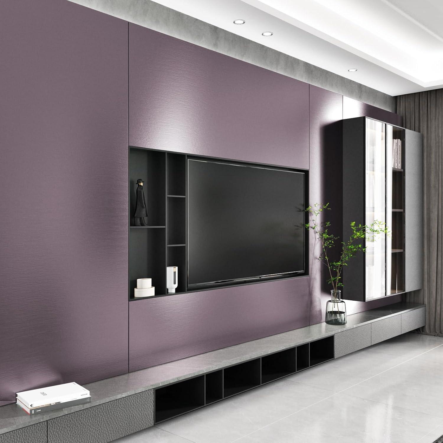 Papel Contacto Metálico Morado Wallercity 40.1x199.8 cm