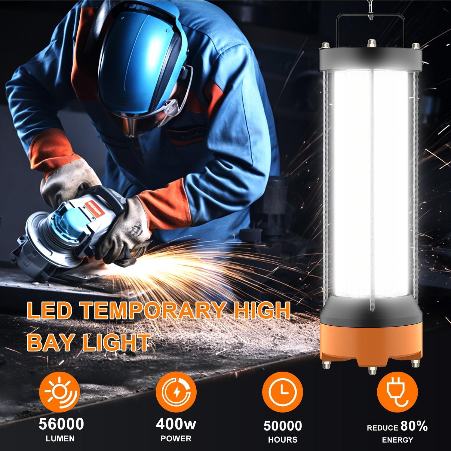 Luz de Trabajo LED 400W CA New Sunshine 56000 LM IPX8