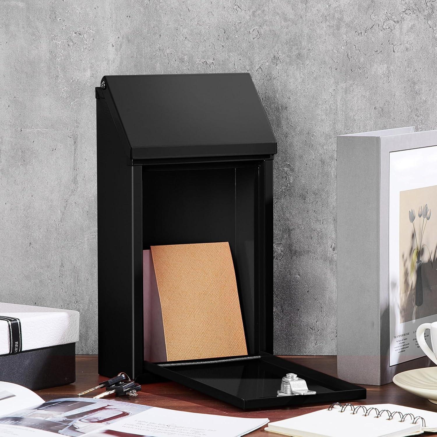 Caja de Donación de Metal Yaocom con Cerradura 28x16.2x8.5cm