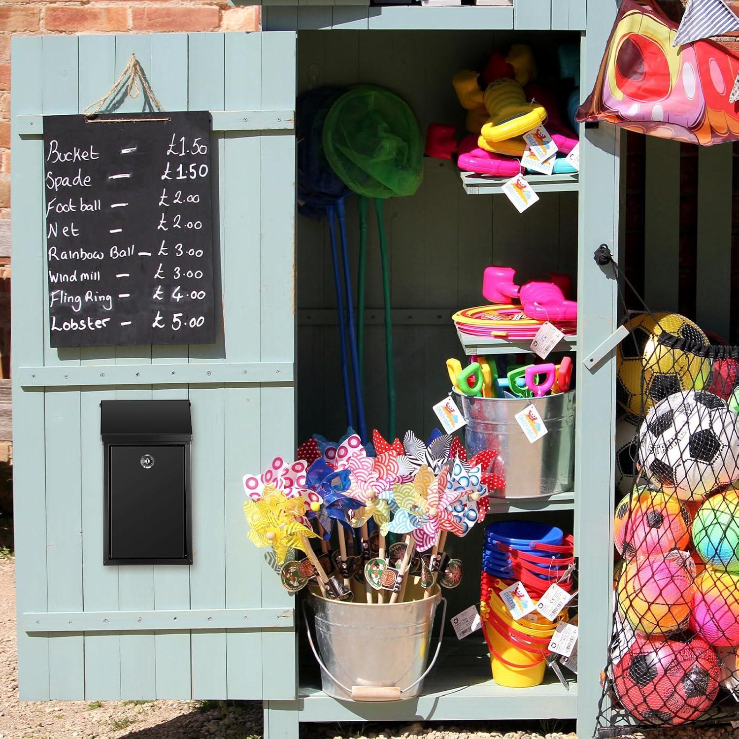 Caja de Donación de Metal Yaocom con Cerradura 28x16.2x8.5cm