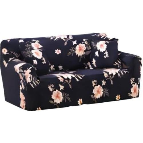 Funda de Sofá Elástica Celevingne 3 Plazas Azul Floral