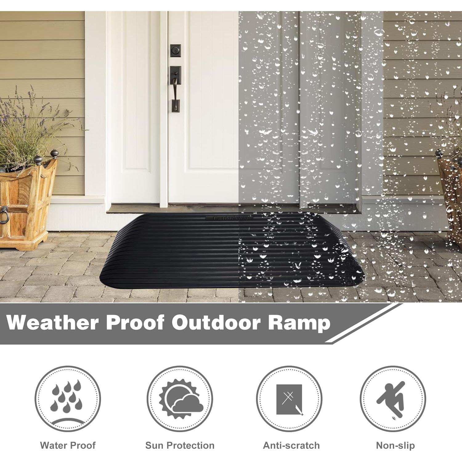 Rampa de umbral Candockway 7.62 cm antideslizante 1995.8 kg