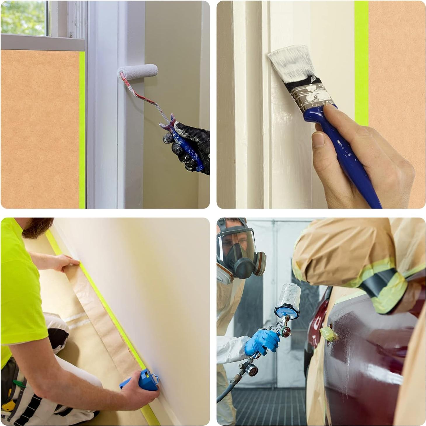 Papel de Enmascarar Pre-Adhesivo Tangibay 45.72 cm x 15.24 m