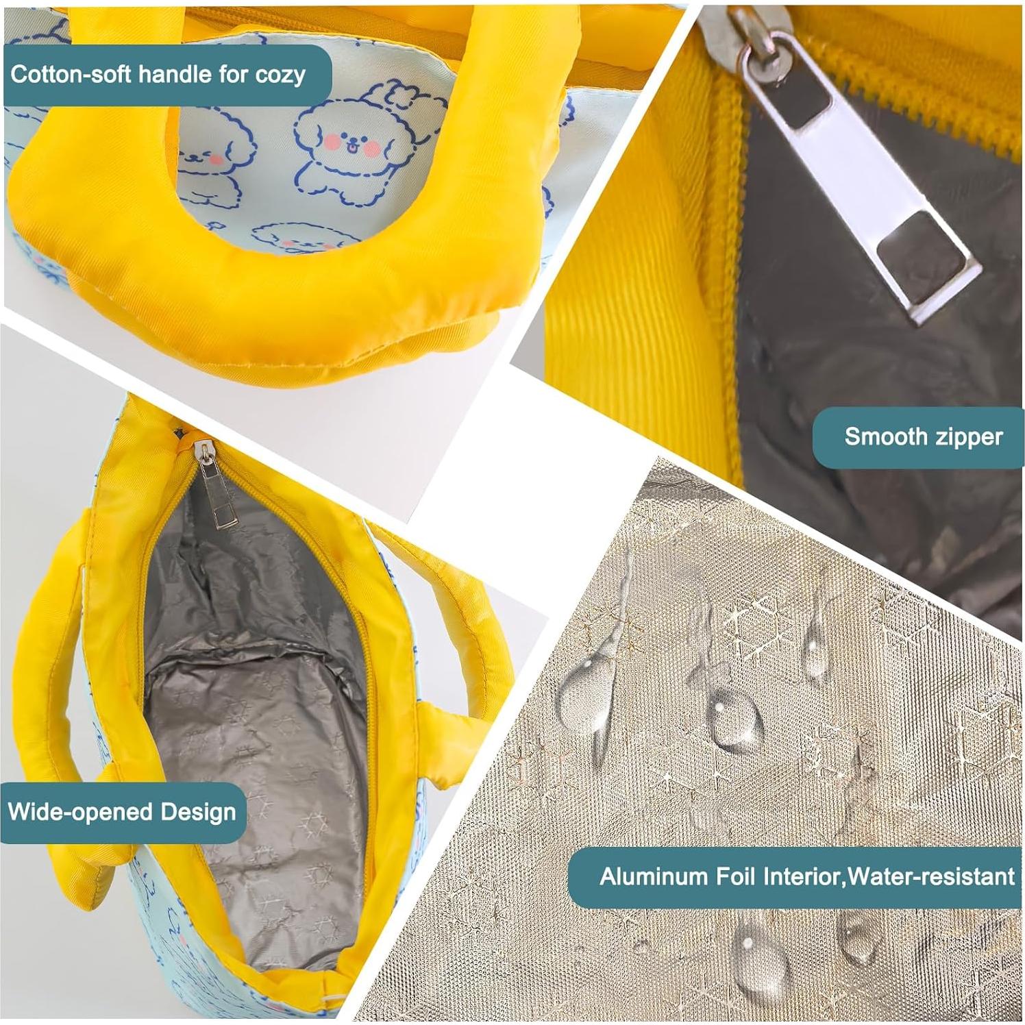 Bolsa de Almuerzo Aislada Homele Perro Azul 30x15x20 cm