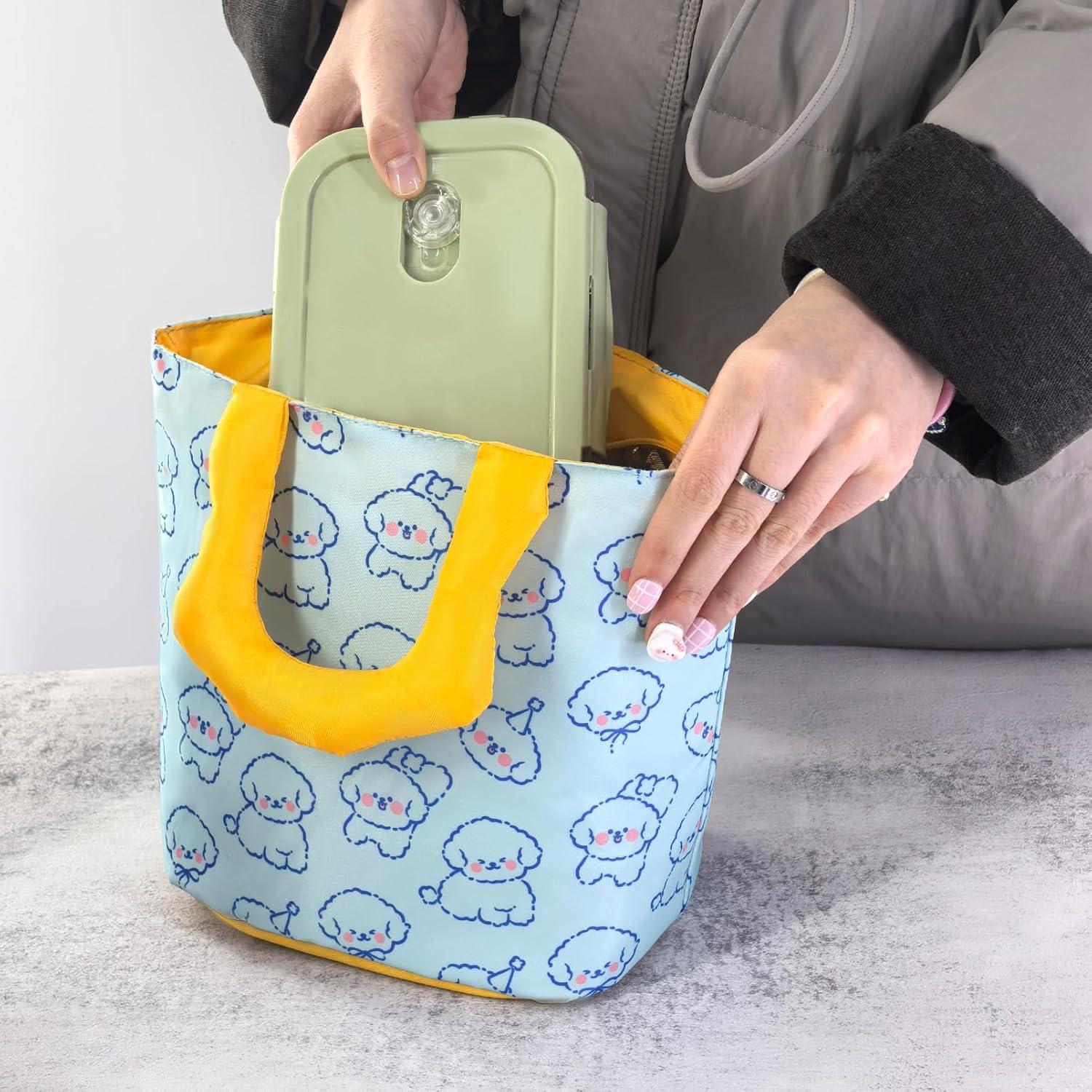 Bolsa de Almuerzo Aislada Homele Perro Azul 30x15x20 cm