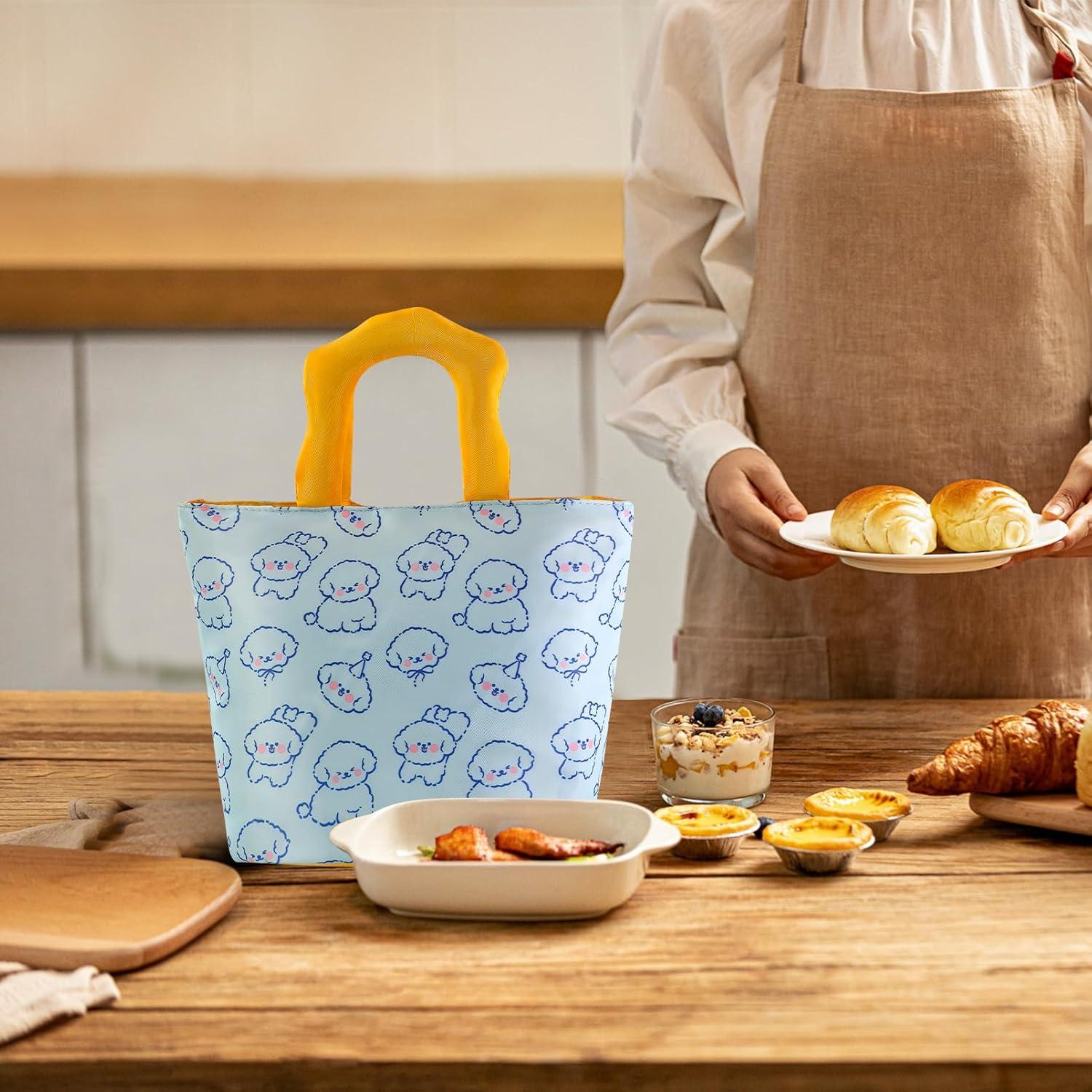 Bolsa de Almuerzo Aislada Homele Perro Azul 30x15x20 cm