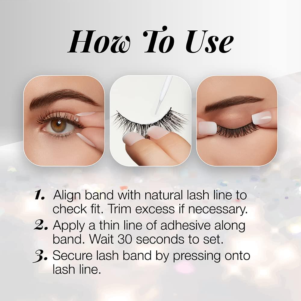 Pestañas Ardell 3D Visón Sintético 863 - Ligeras y Naturales