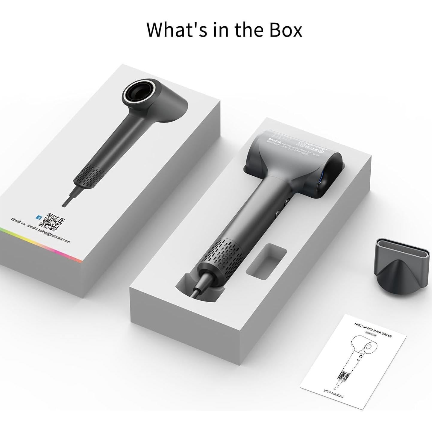 Secador de cabello iónico negativo Shenzhen 110,000 RPM ligero