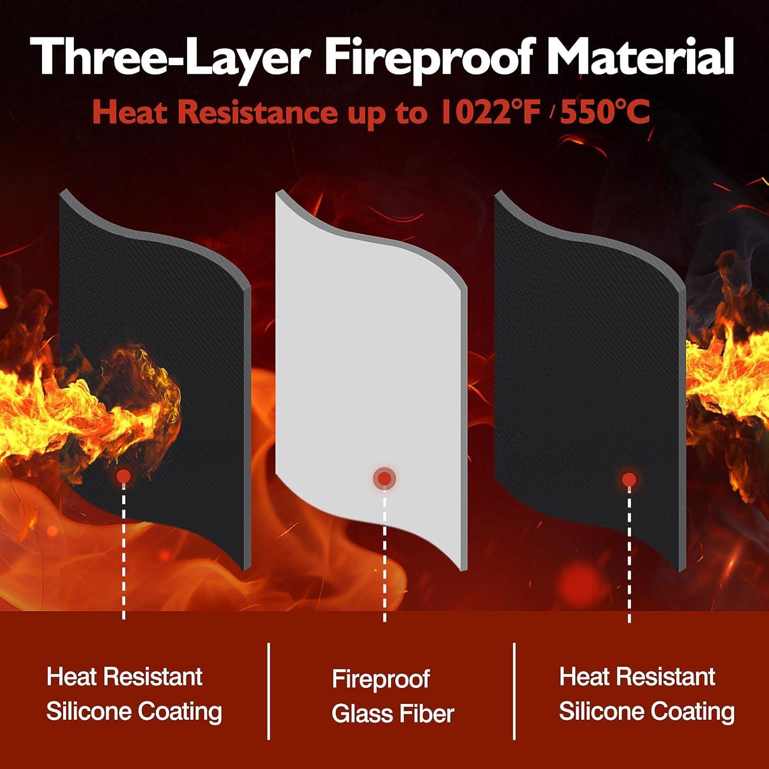 Mats Resistentes al Calor SUNICO 38x46cm para Parrilla