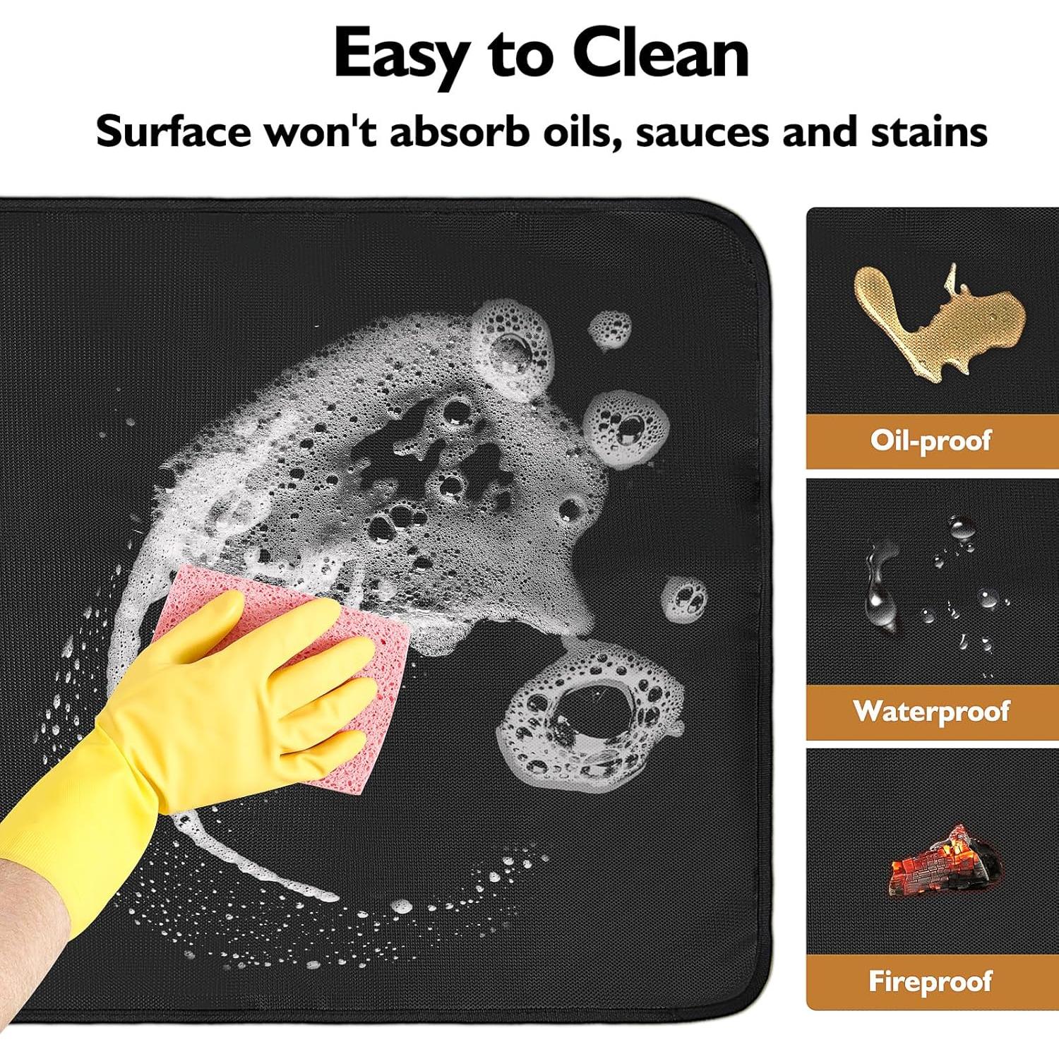 Mats Resistentes al Calor SUNICO 38x46cm para Parrilla