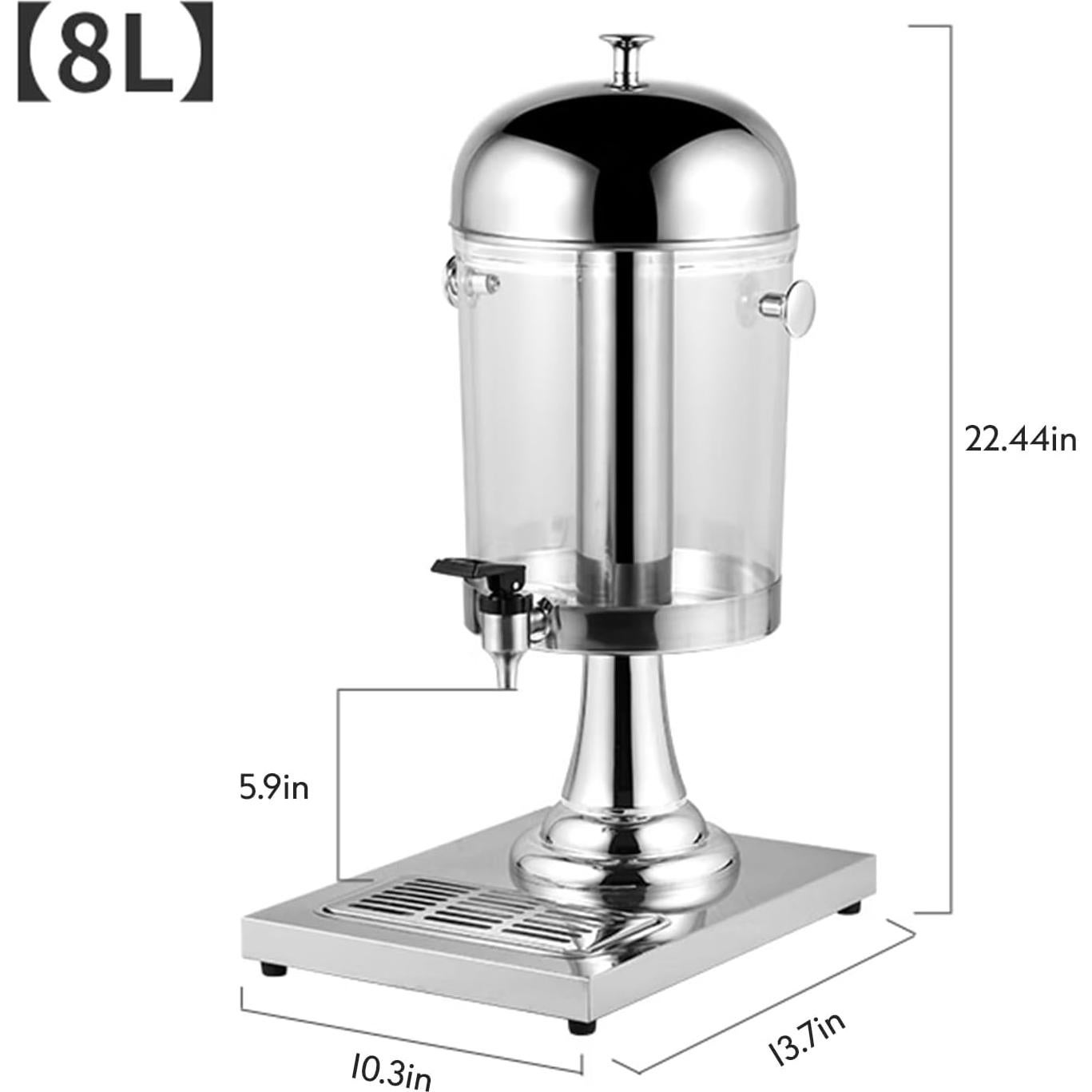 Dispensador de Bebidas BAVNNRO 2.2 Galones Acero Inoxidable