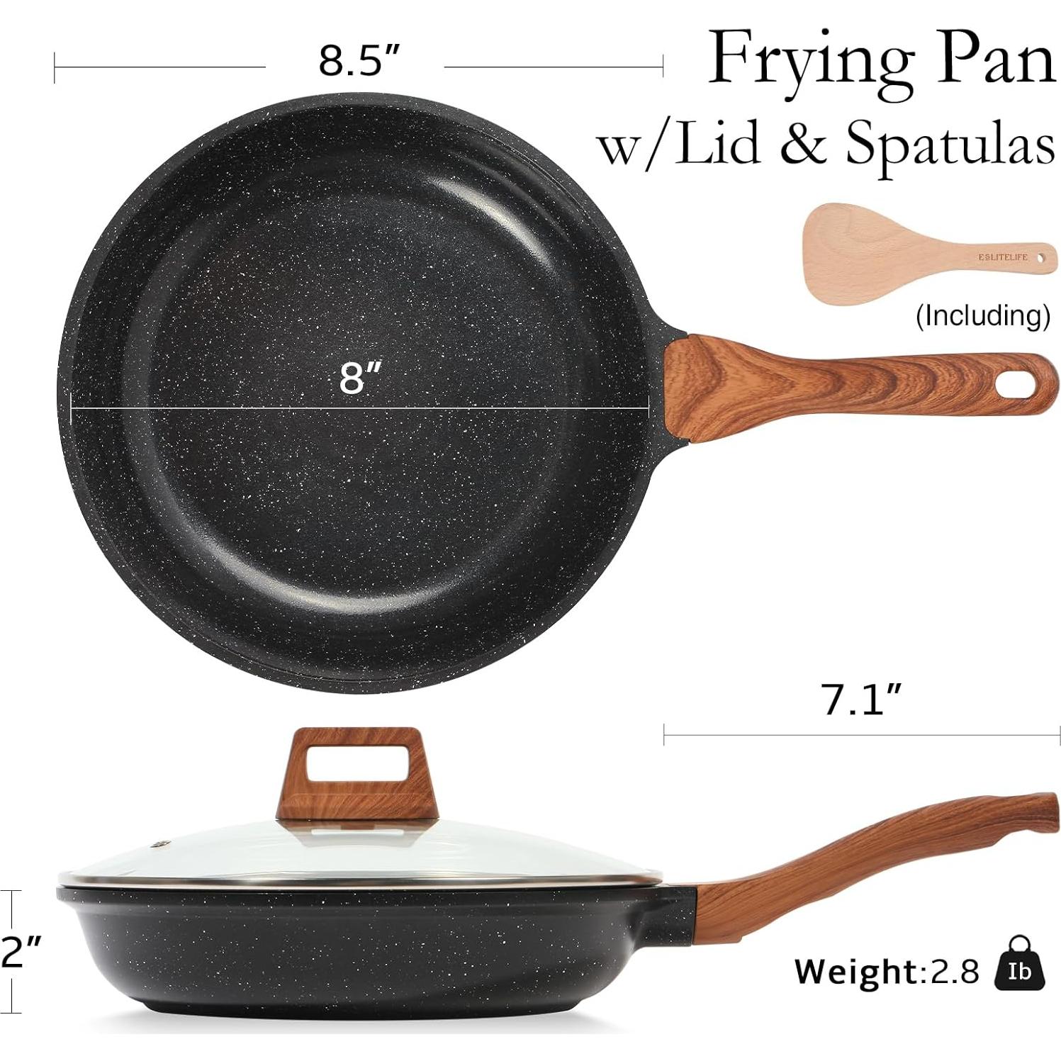 Sartén de Cerámica Antiadherente ESLITE LIFE 20 cm con Tapa