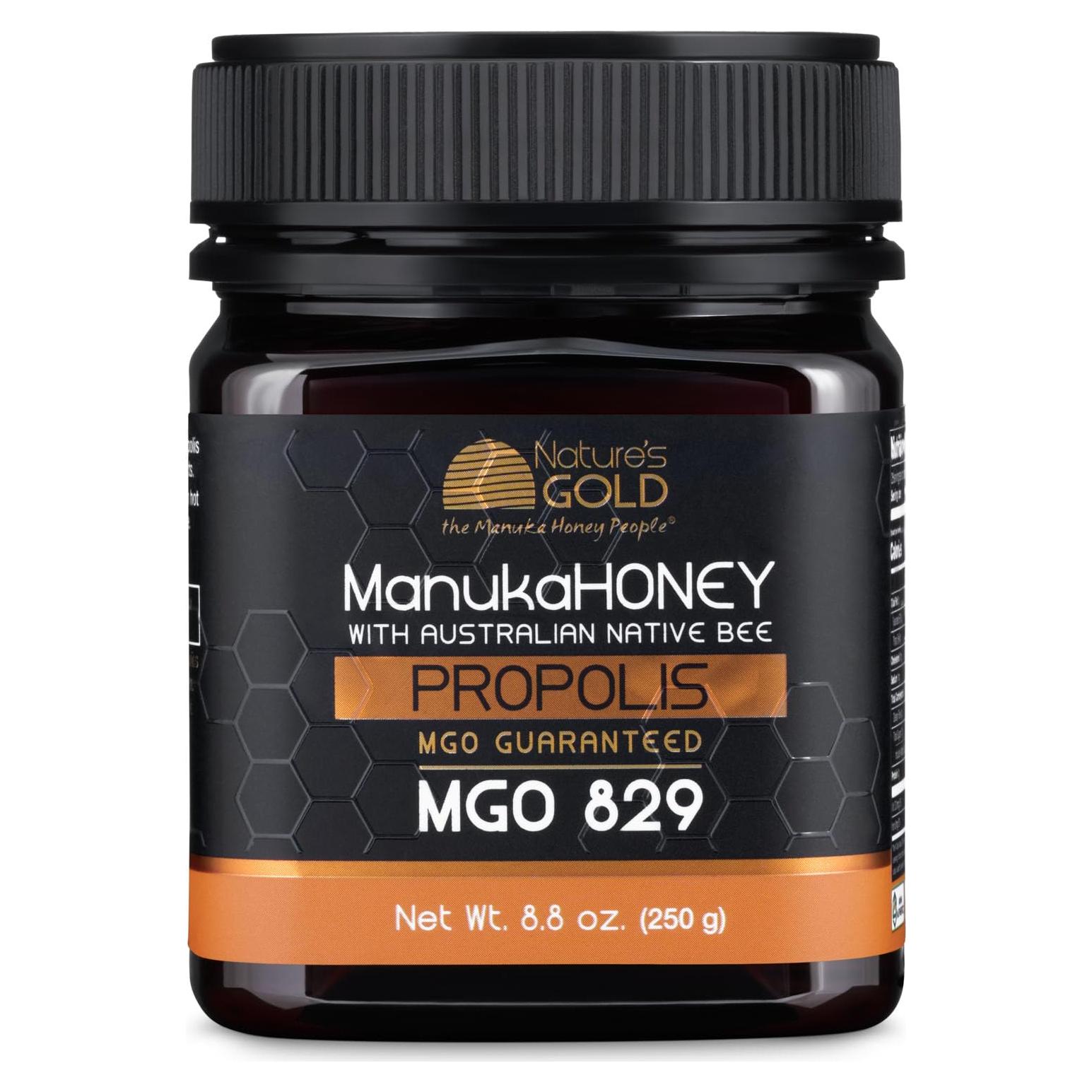 Miel Cruda Manuka Nature's Gold MGO 829+ con Propolis 250g