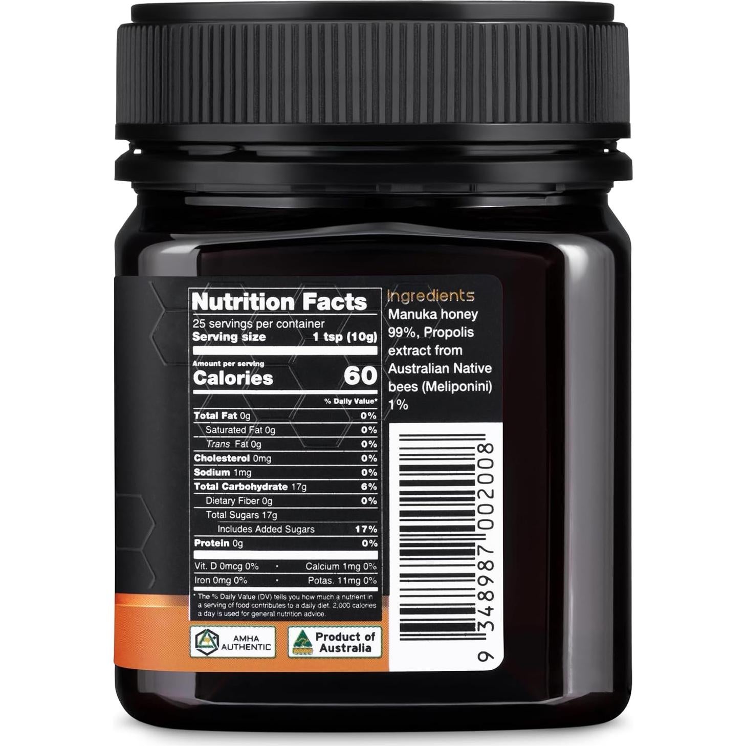 Miel Cruda Manuka Nature's Gold MGO 829+ con Propolis 250g