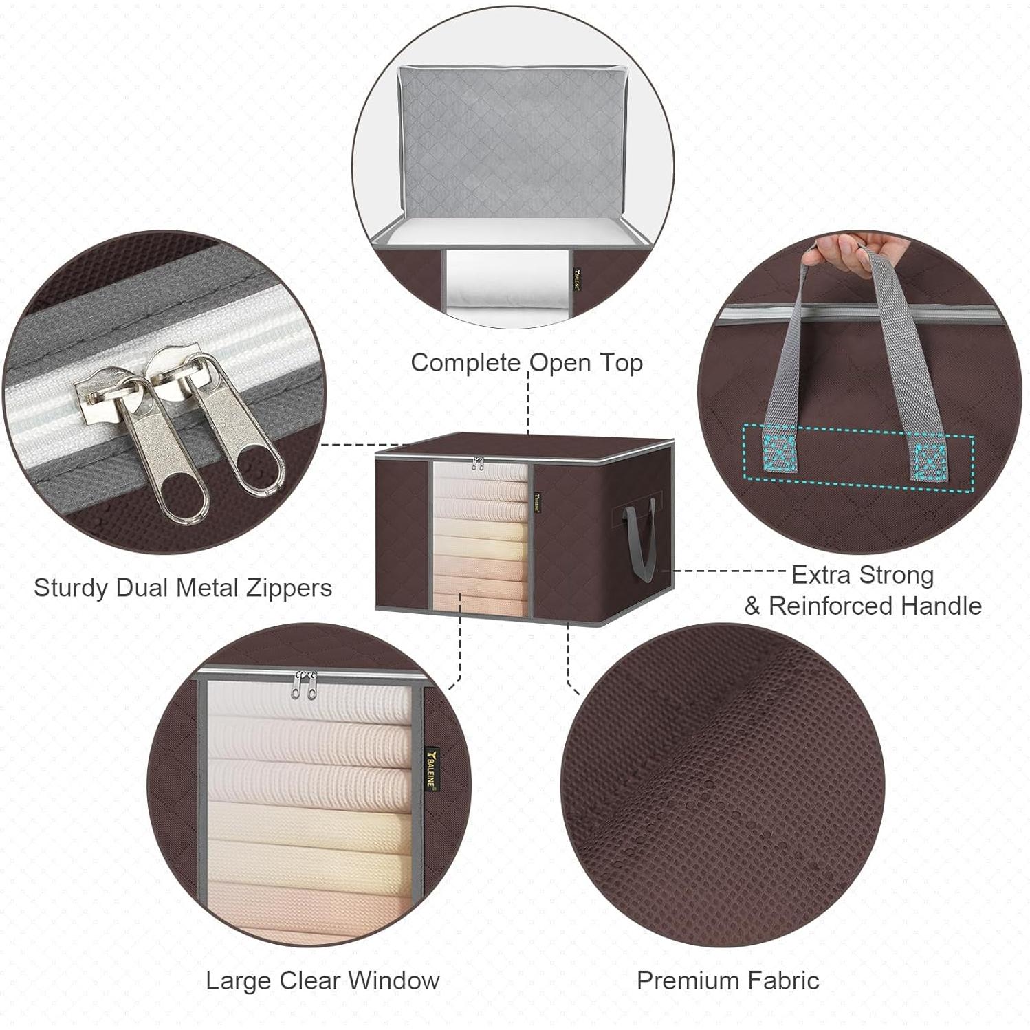 Bolsas de Almacenamiento BALEINE 90L 2 Paquete Beige