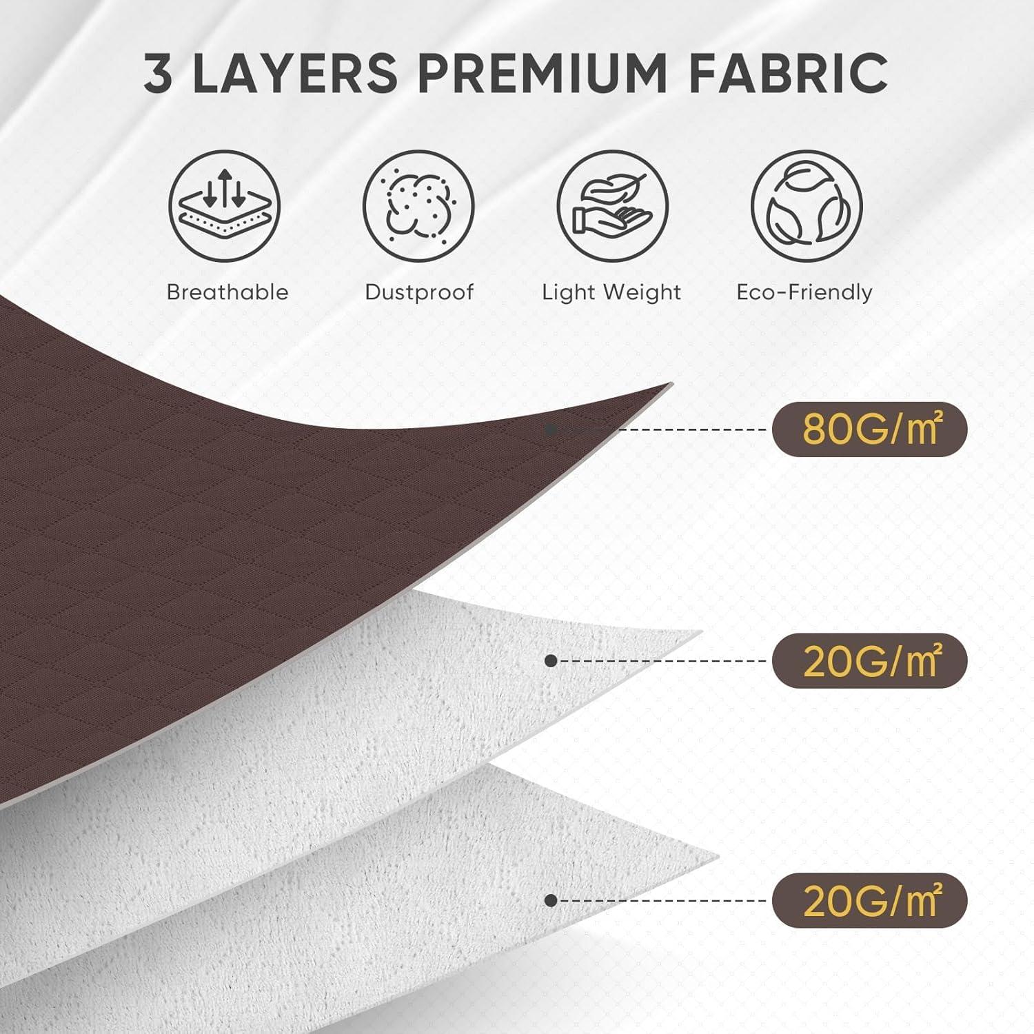 Bolsas de Almacenamiento BALEINE 90L 2 Paquete Beige