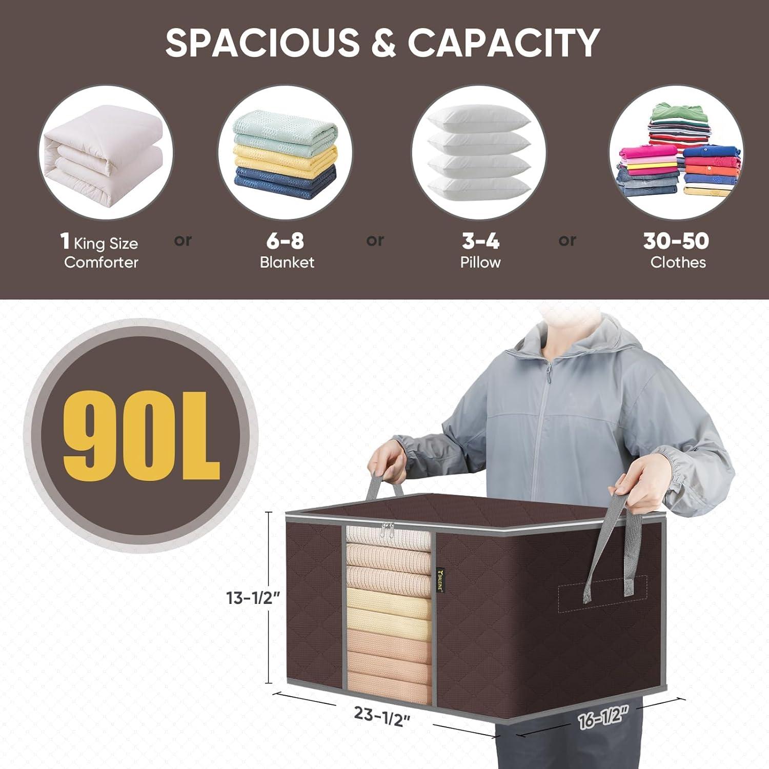 Bolsas de Almacenamiento BALEINE 90L 2 Paquete Beige