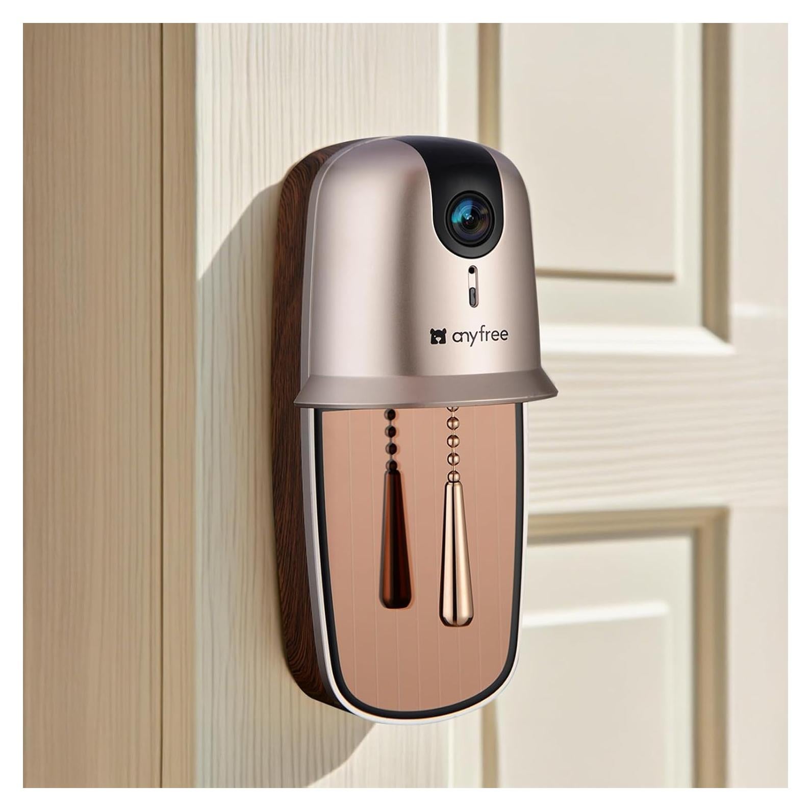 Cámara de Timbre Inalámbrica Anyfree con Batería Solar HD