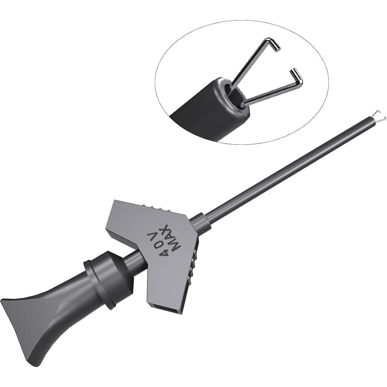 Kit de Clips de Prueba SMD IC Goupchn 10PCS con Cables de Silicona