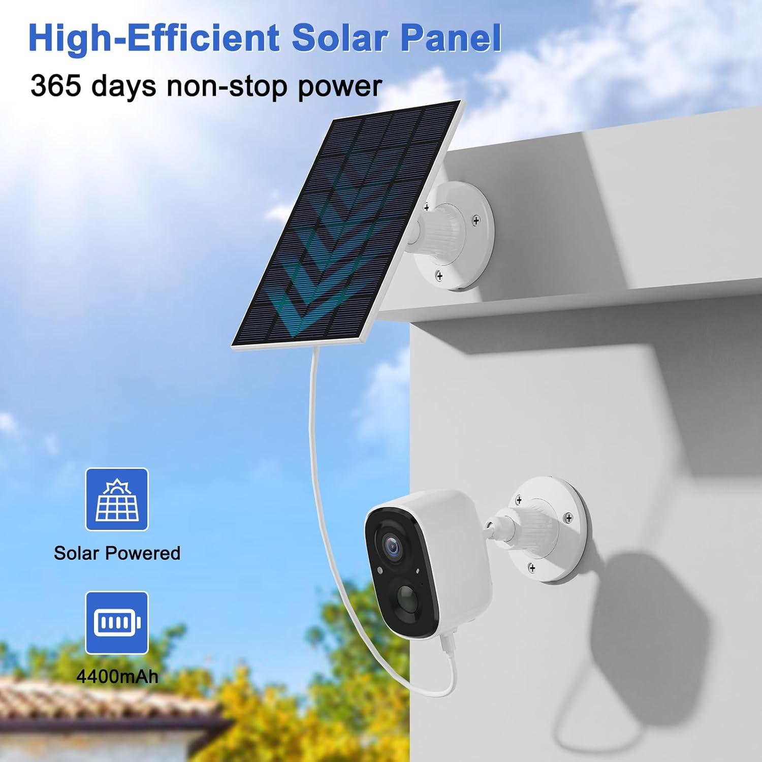 Cámara de Seguridad Inalámbrica Solar InstyQ X83 2K IP65