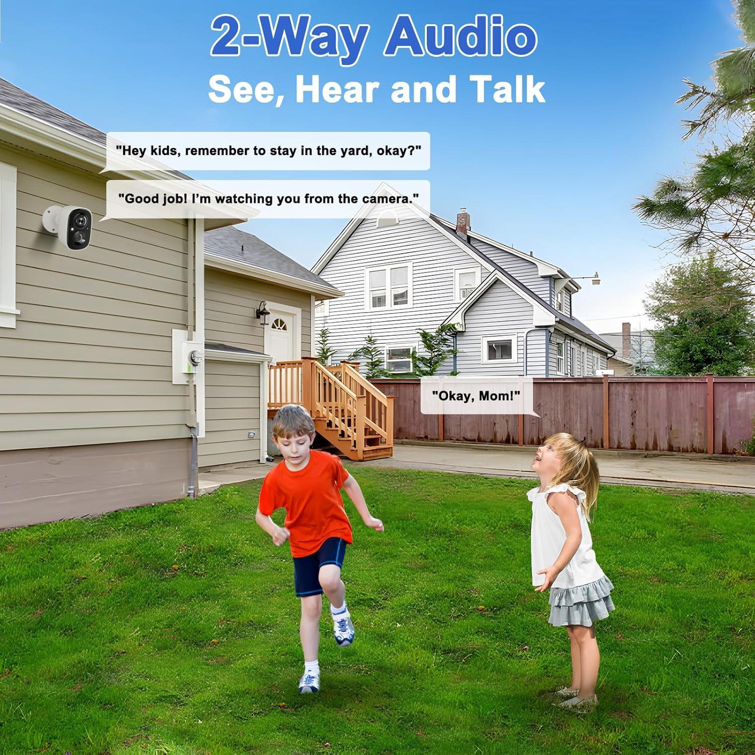 Cámara de Seguridad Inalámbrica Solar InstyQ X83 2K IP65