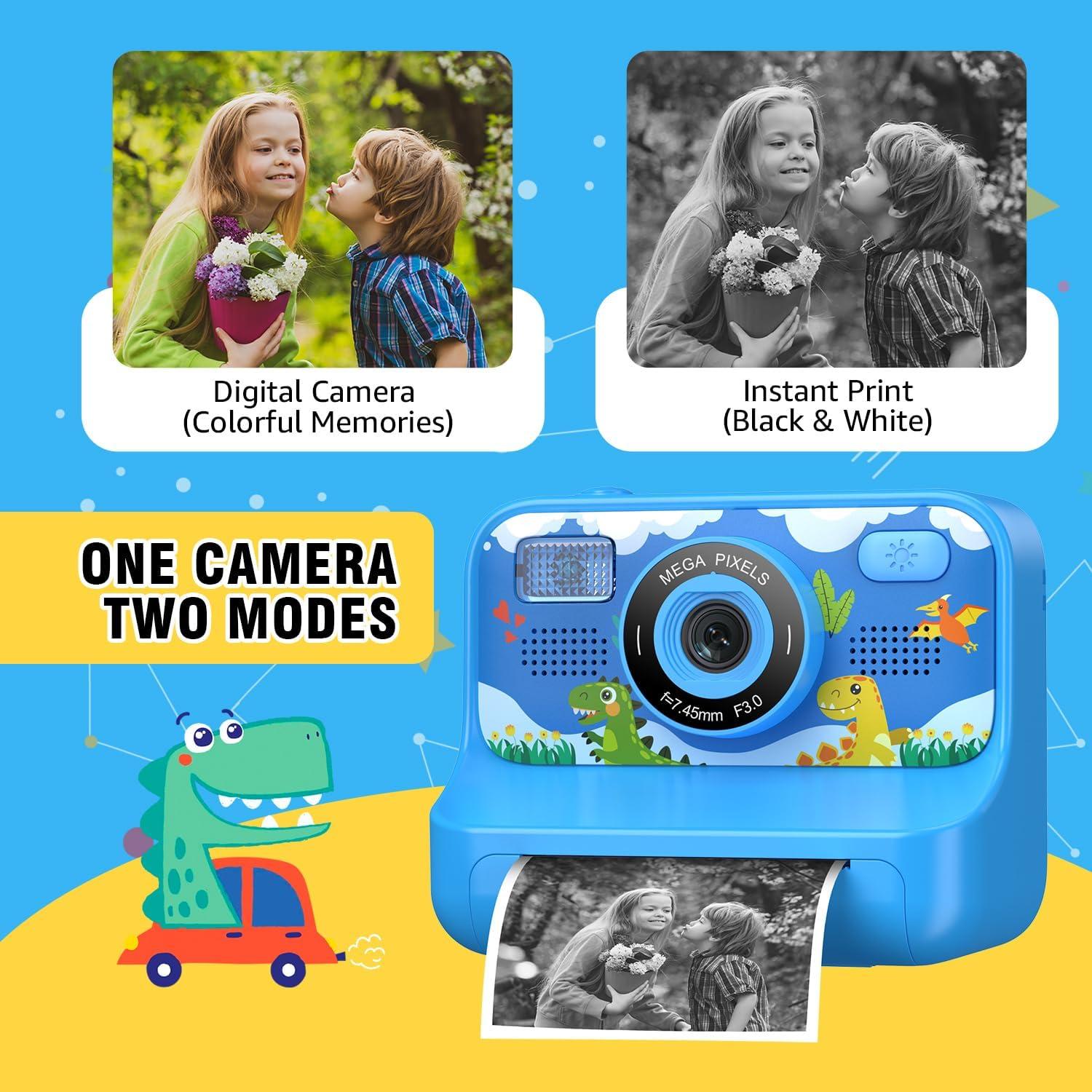 Cámara Instantánea para Niños Z12 1080P HD con Impresora