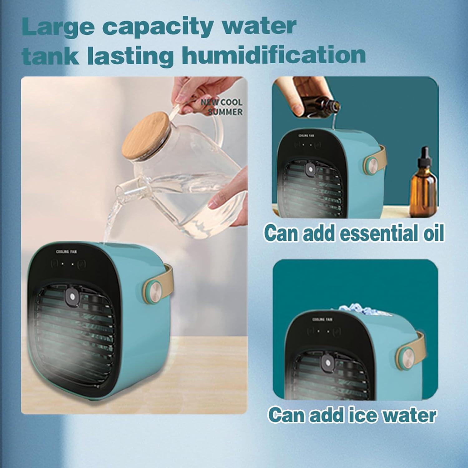 Acondicionador de Aire Portátil Gootu F12 USB 6000mAh Azul