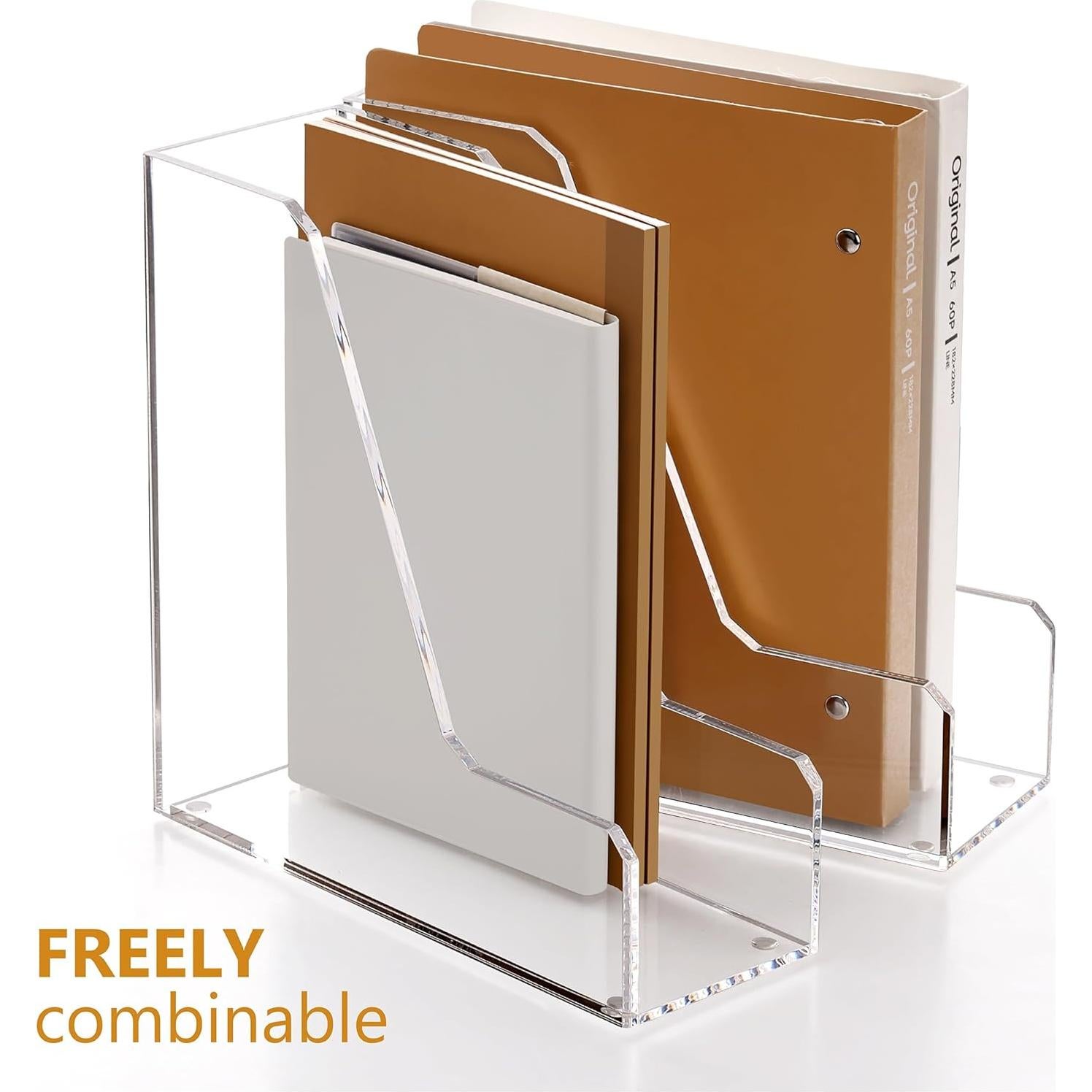 Organizador de Archivos Acrílico SANRUI 2 Paquete Transparente