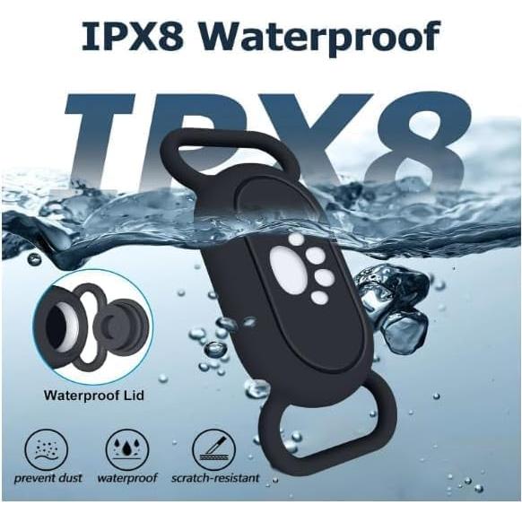 Funda de Silicona Impermeable para Galaxy SmartTag2 - Negro