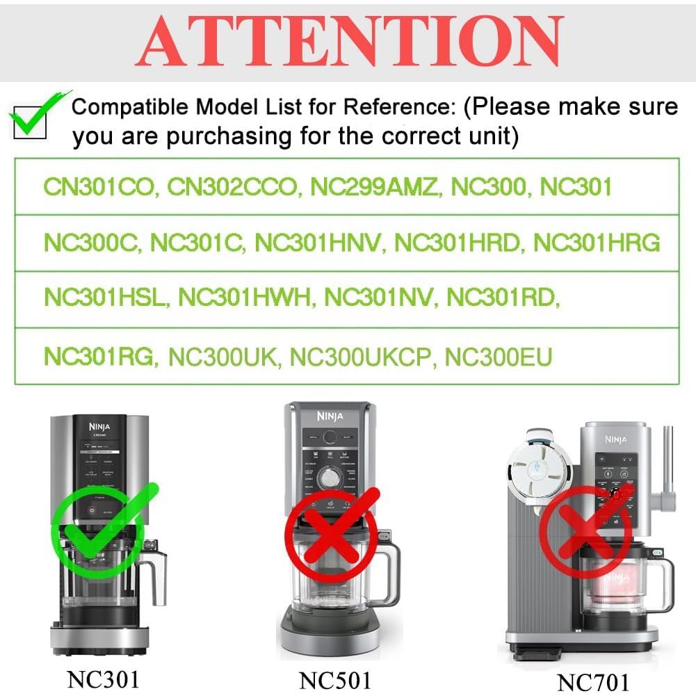 Tapa de Tazón Exterior AUMUA NC301 para Ninja Creami