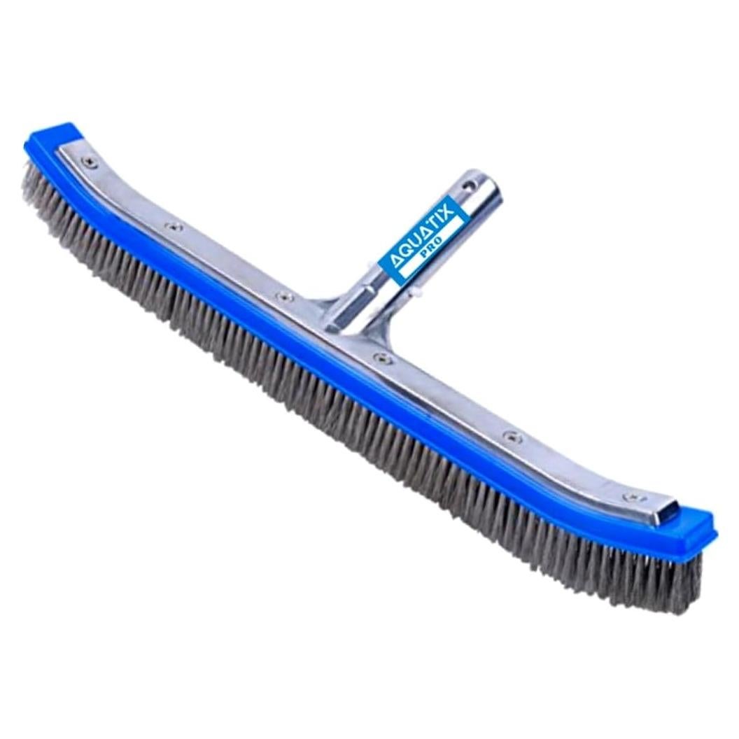 Cepillo de limpieza para piscina Aquatix Pro 45.72 cm acero
