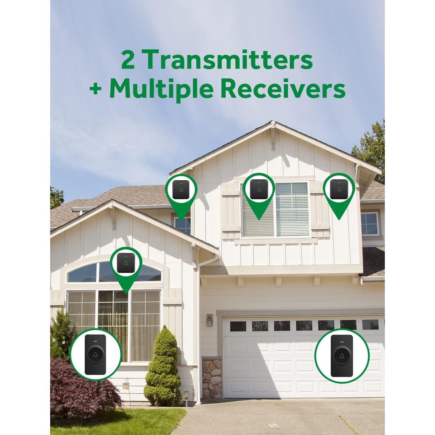 Timbre Inalámbrico AVANTEK CB-11 Impermeable 1000 Pies 52 Melodías