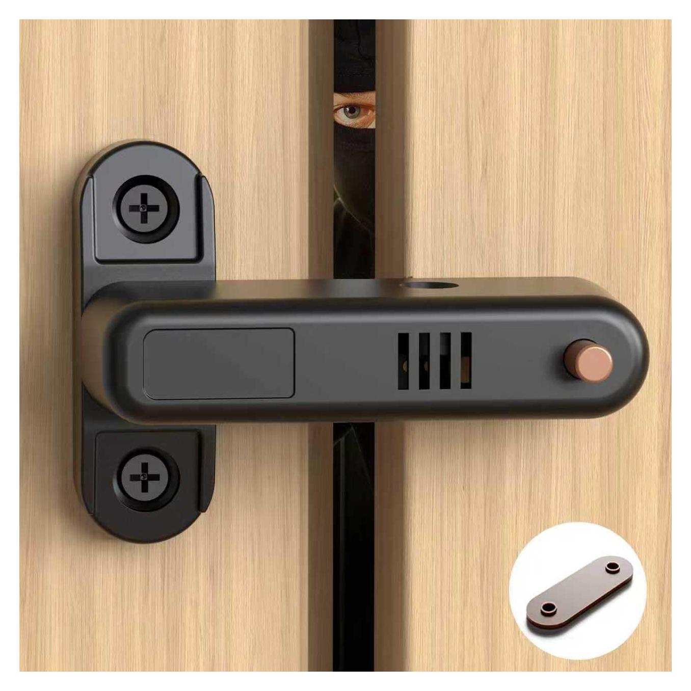 Cerradura de Seguridad Lipshome con Alarma - Modelo MJBJGS - Negra