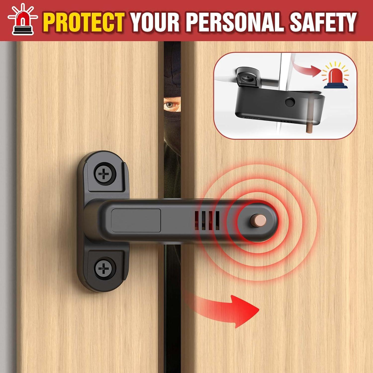 Cerradura de Seguridad Lipshome con Alarma - Modelo MJBJGS - Negra