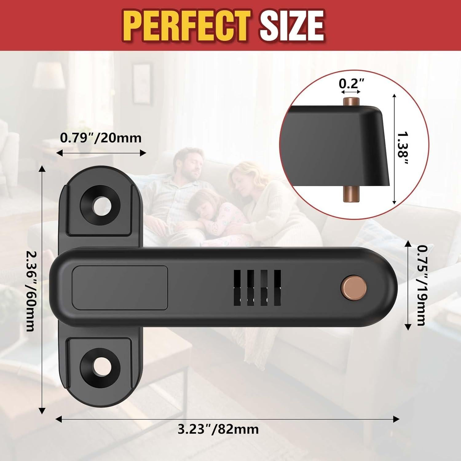 Cerradura de Seguridad Lipshome con Alarma - Modelo MJBJGS - Negra