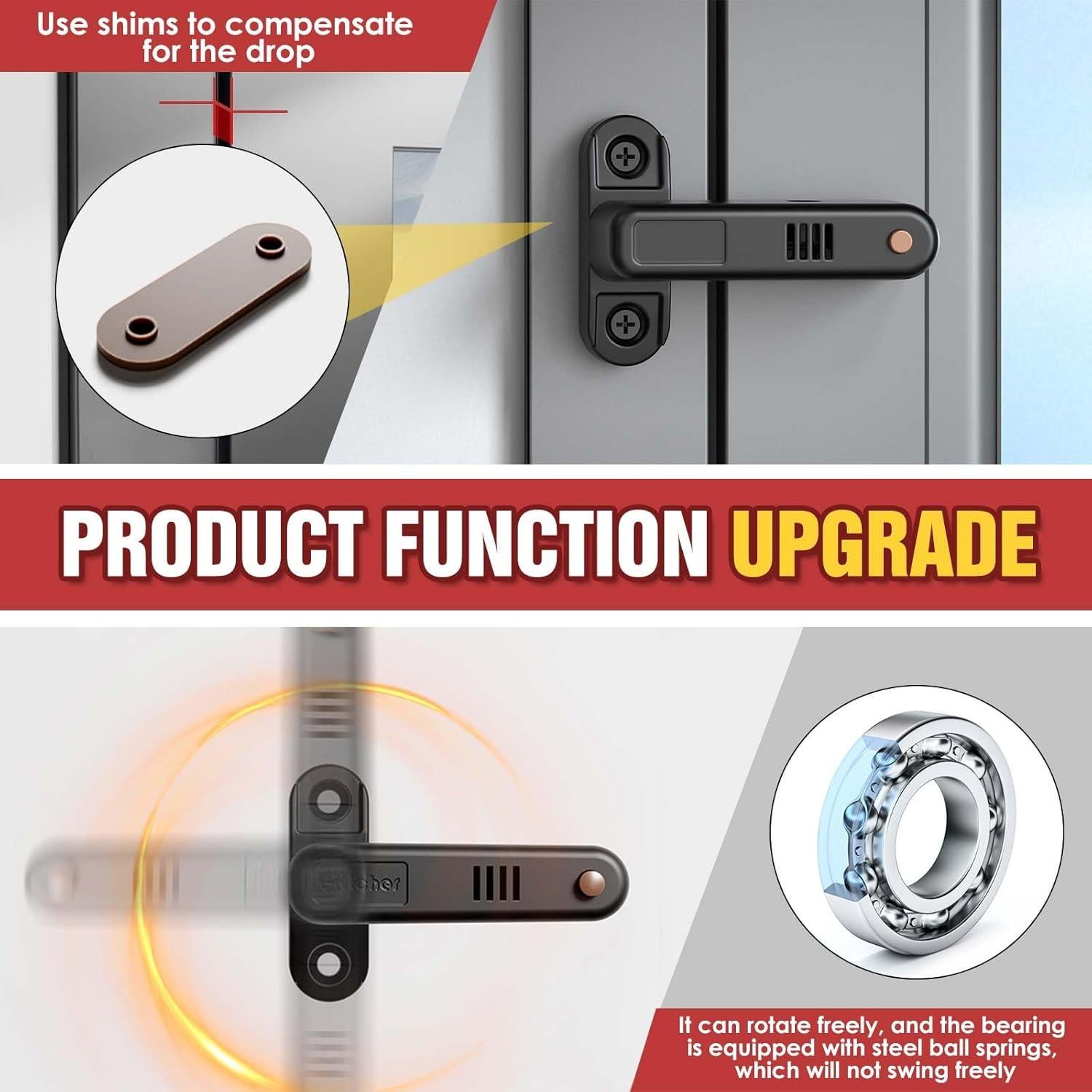 Cerradura de Seguridad Lipshome con Alarma - Modelo MJBJGS - Negra