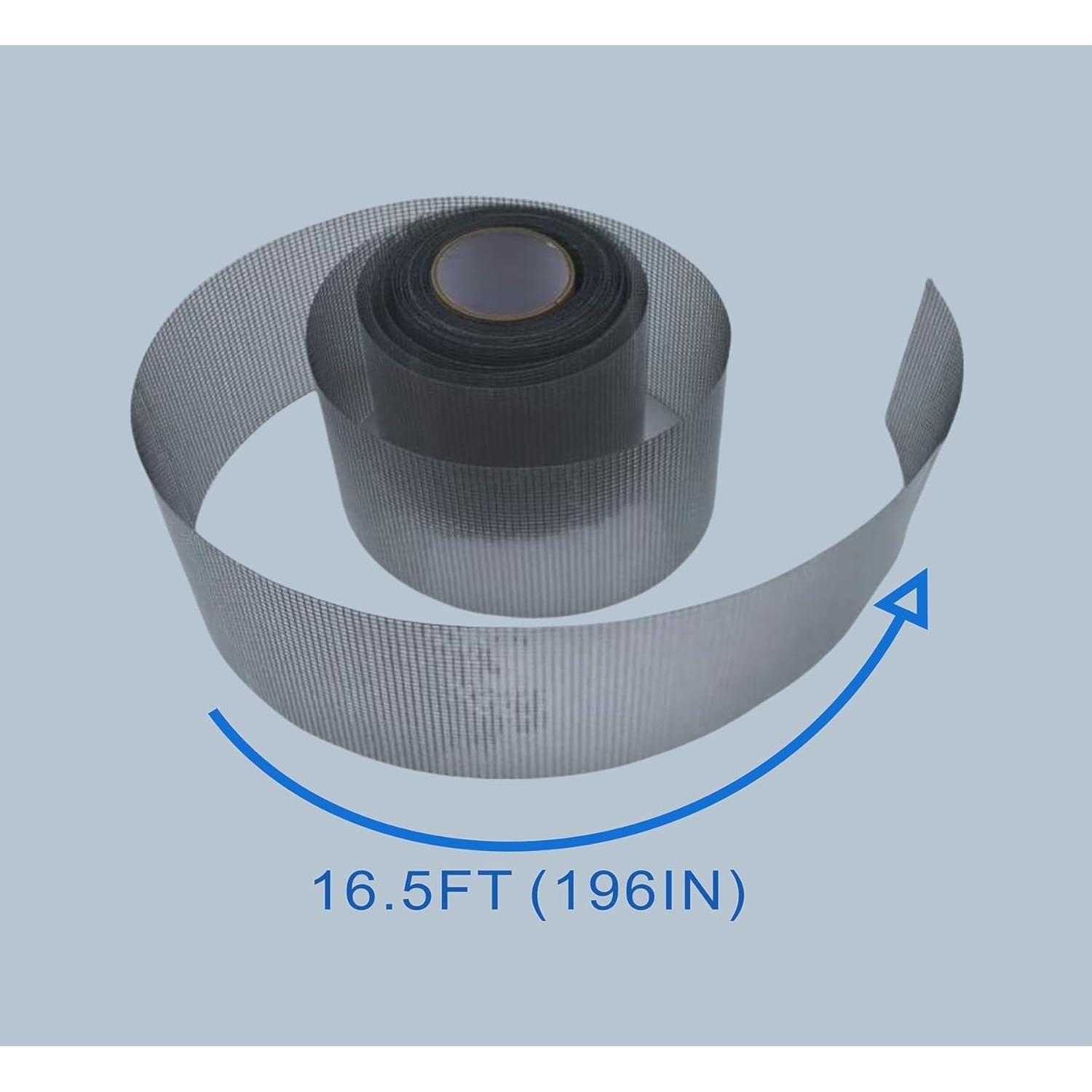 Cinta de Reparación de Pantallas de Ventana Yongde 7.62cm x 5.03m Negra