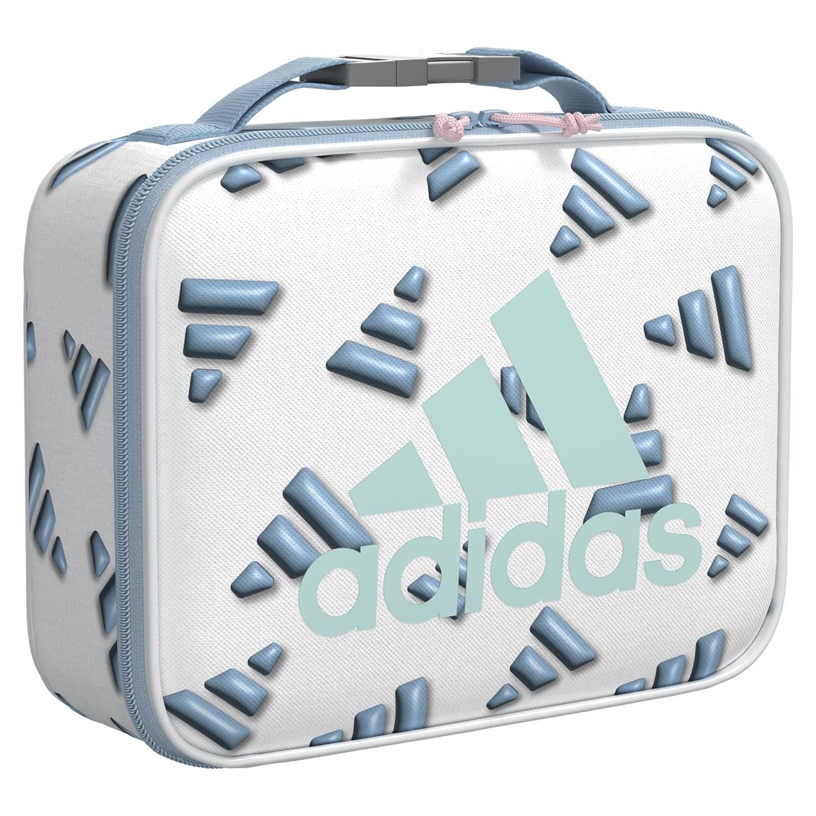 Bolsa de Almuerzo Aislada Adidas Unisex 3D AOP Blanca/Azul