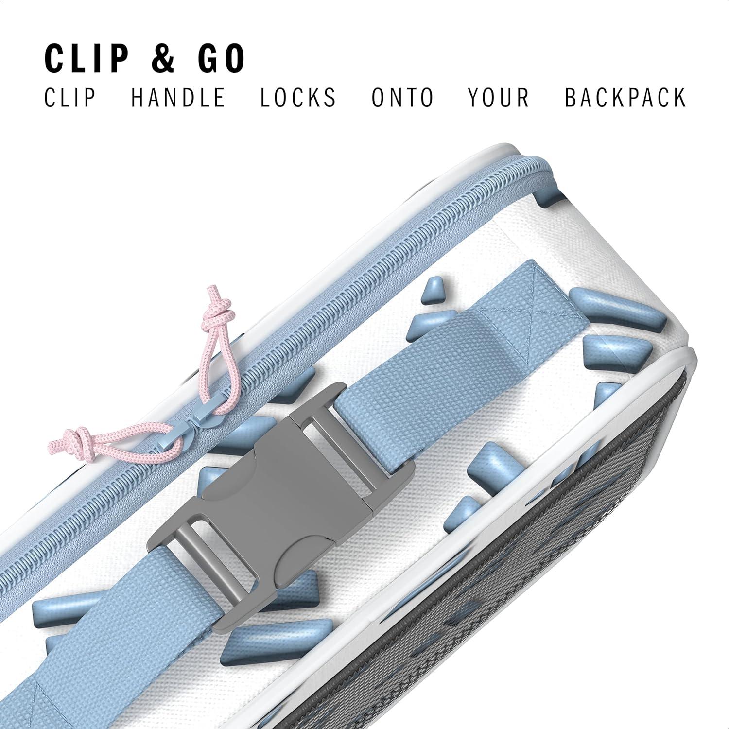 Bolsa de Almuerzo Aislada Adidas Unisex 3D AOP Blanca/Azul