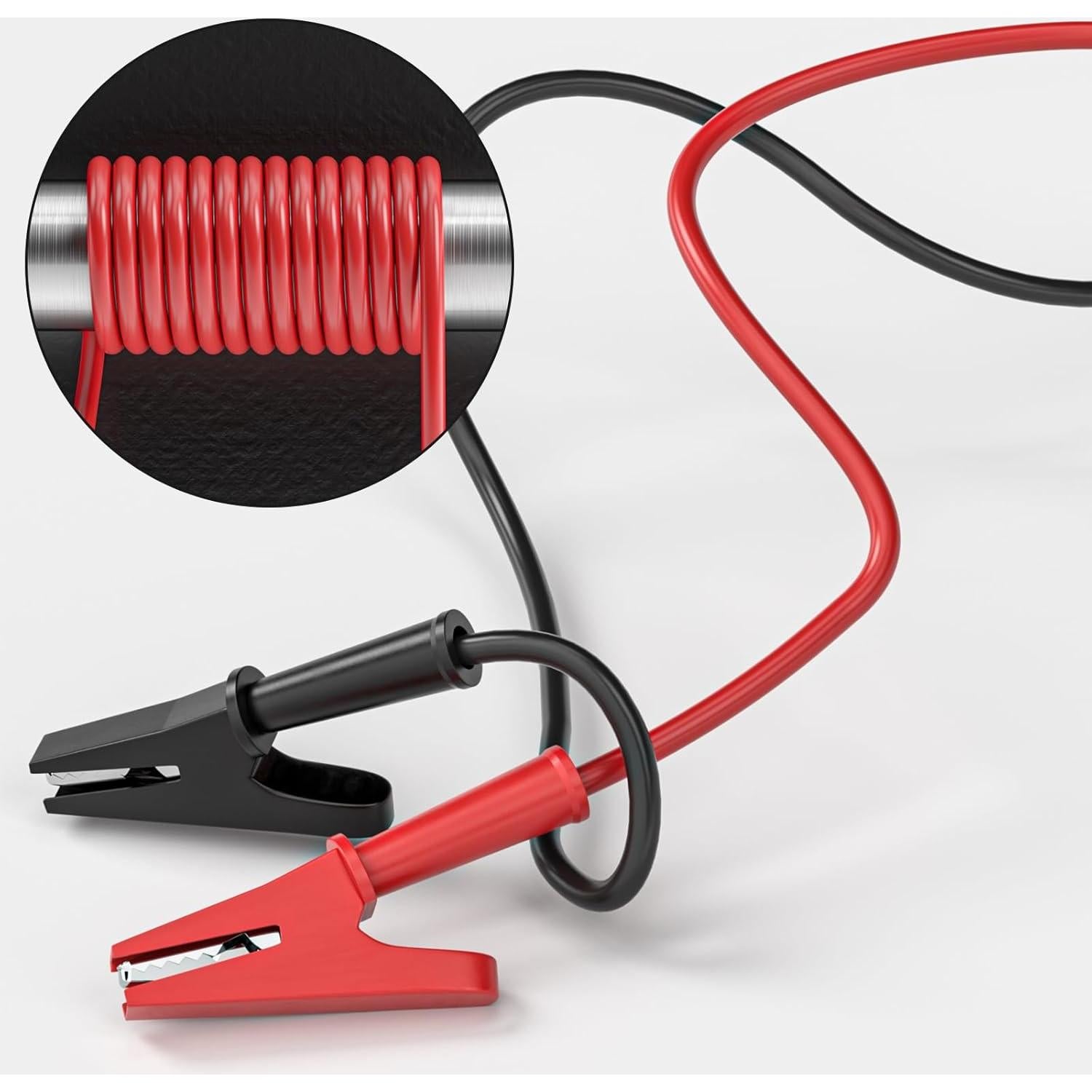 Cables de Prueba Eléctrica Goupchn 0.5m con Clips Cocodrilo 5PCS